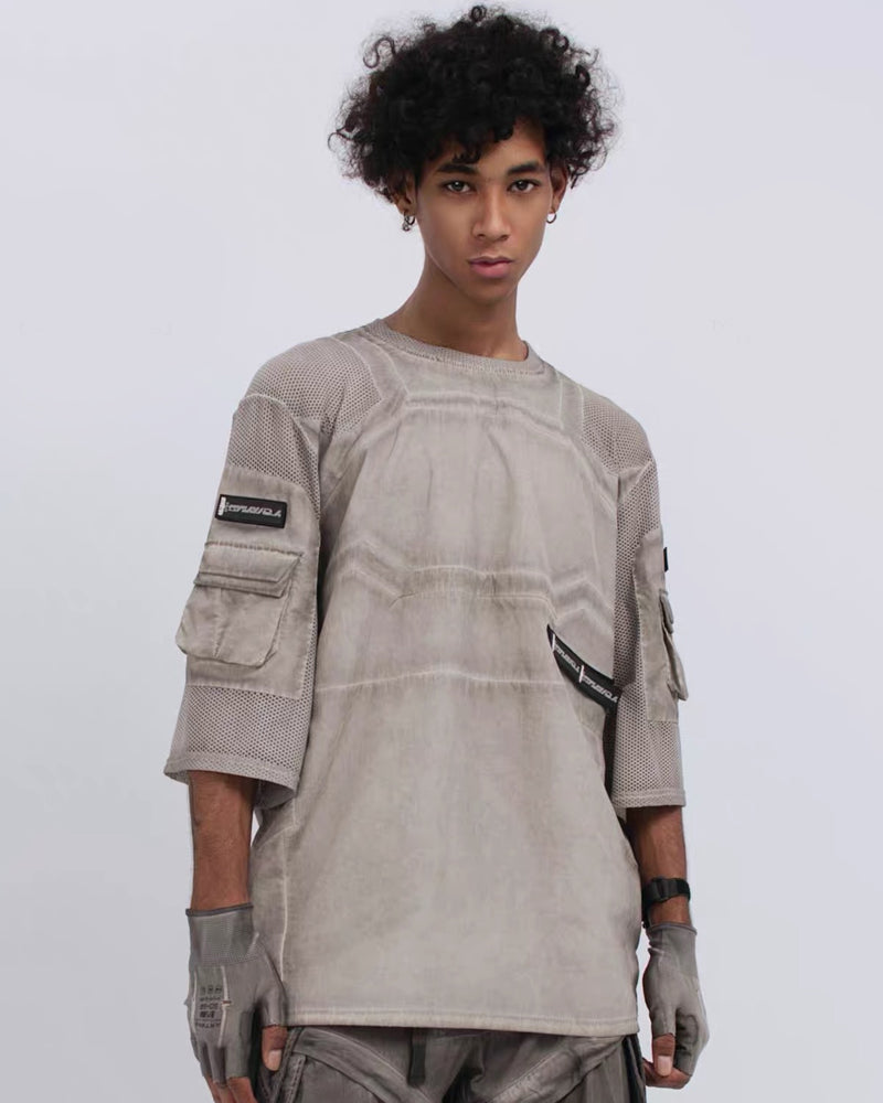 Post-Apocalyptic Wasteland Mesh Half-Sleeve T-Shirt