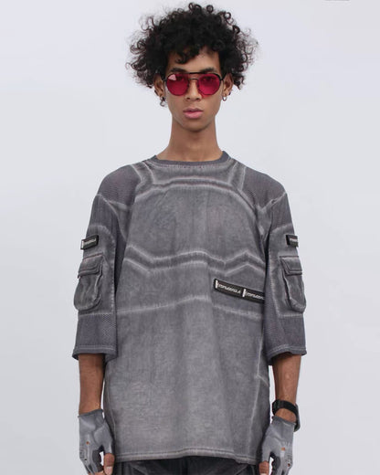 Post-Apocalyptic Wasteland Mesh Half-Sleeve T-Shirt