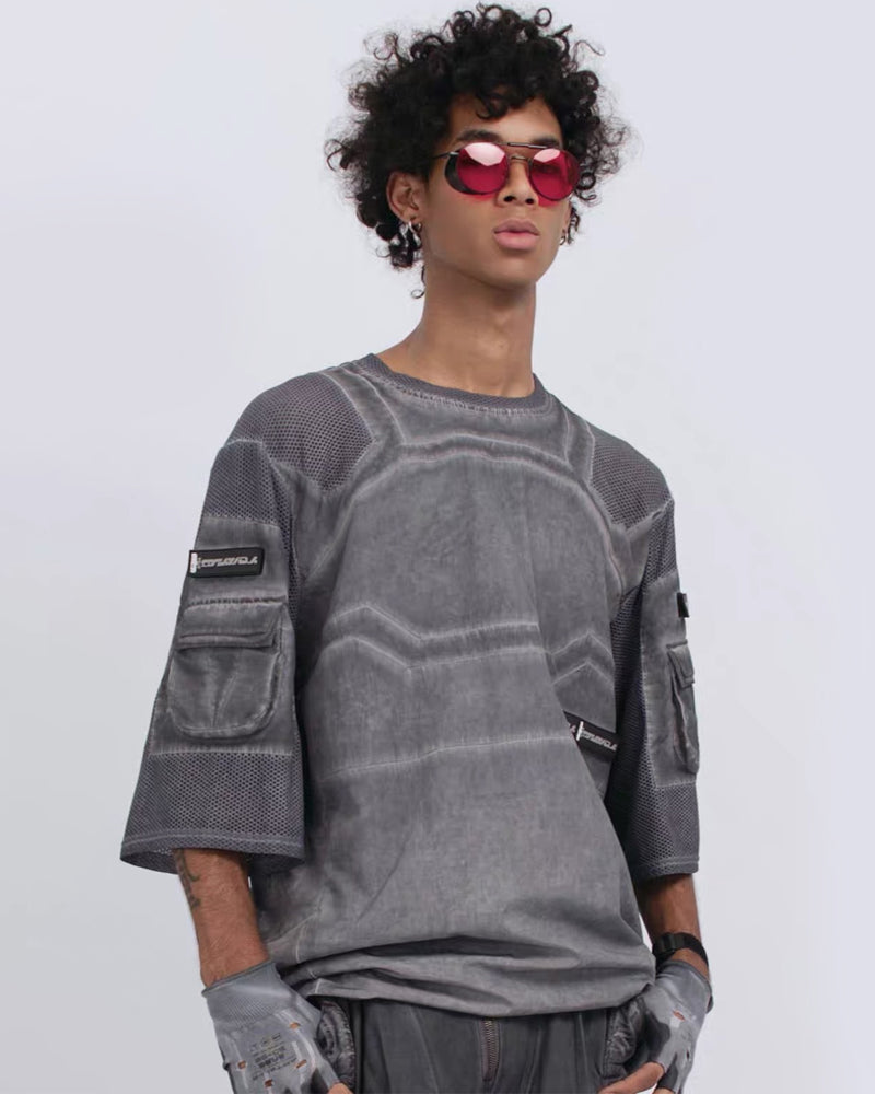 Post-Apocalyptic Wasteland Mesh Half-Sleeve T-Shirt