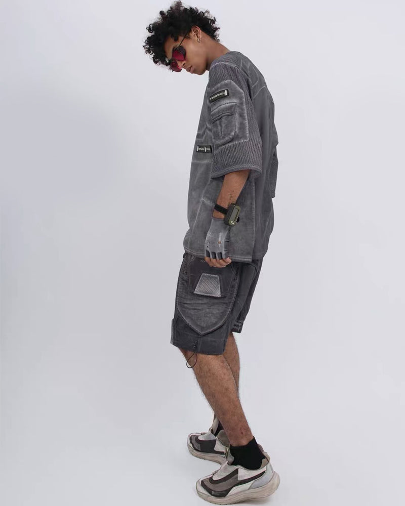 Post-Apocalyptic Wasteland Mesh Half-Sleeve T-Shirt
