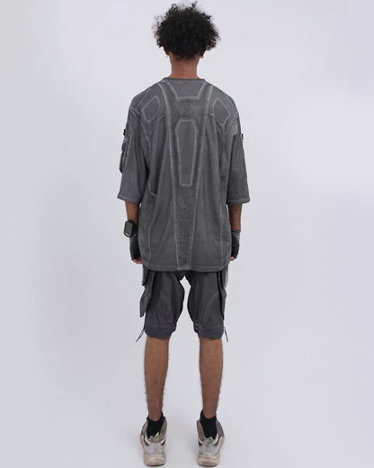 Post-Apocalyptic Wasteland Mesh Half-Sleeve T-Shirt