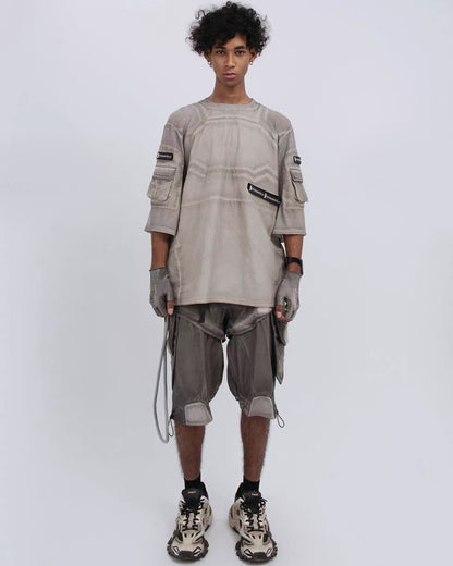 Post-Apocalyptic Wasteland Mesh Half-Sleeve T-Shirt