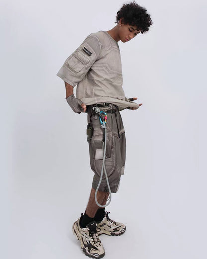 Post-Apocalyptic Wasteland Mesh Half-Sleeve T-Shirt