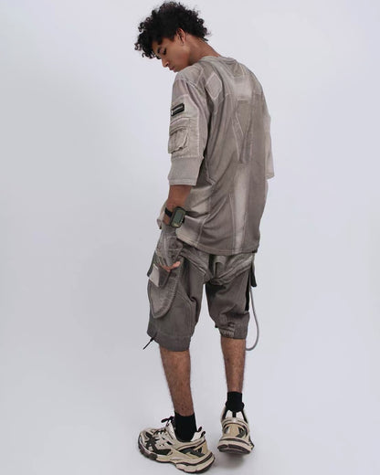 Post-Apocalyptic Wasteland Mesh Half-Sleeve T-Shirt