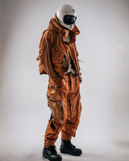 Post-Apocalyptic Dune Wasteland Techwear Flight Jacket