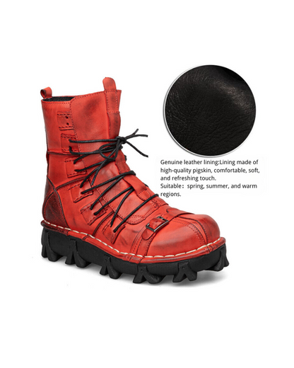 Techwear Punk Style Unisex Motorcycle Riding Boots