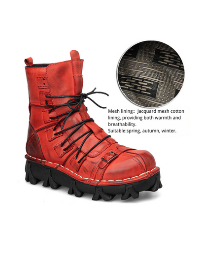 Techwear Punk Style Unisex Motorcycle Riding Boots