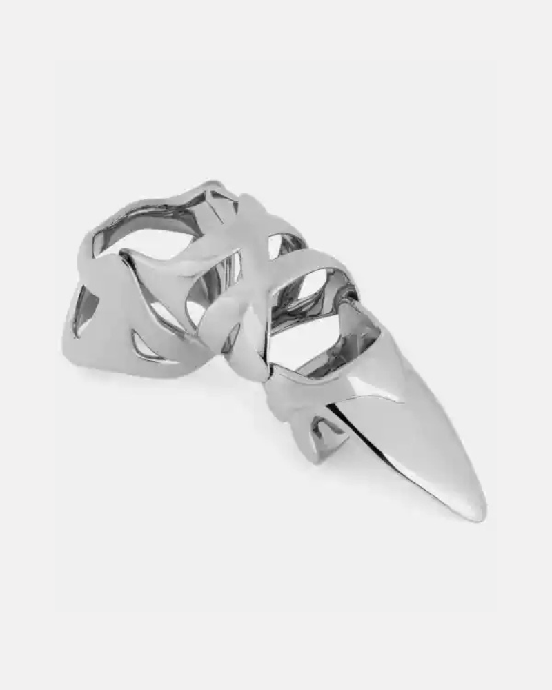 Punk Hollow Out Finger Armor Ring