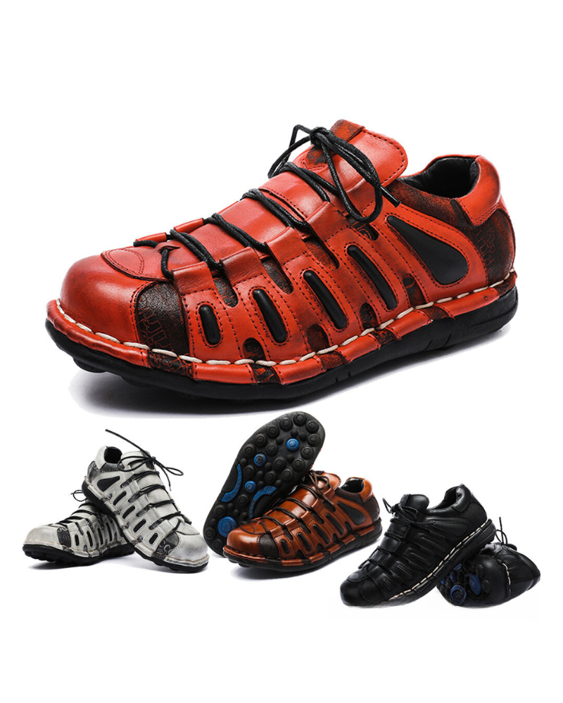 Techwear Punk Style Motorcycle Leather Shoes