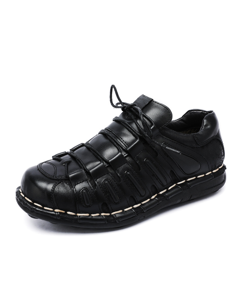 Techwear Punk Style Motorcycle Leather Shoes