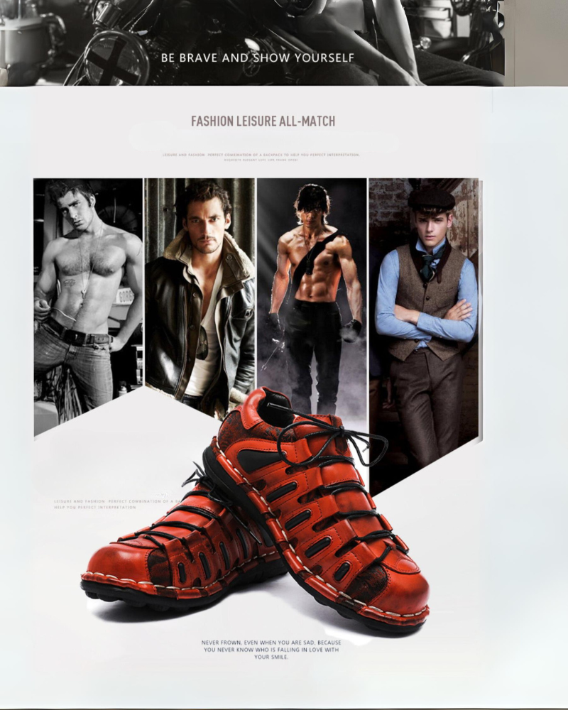 Techwear Punk Style Motorcycle Leather Shoes