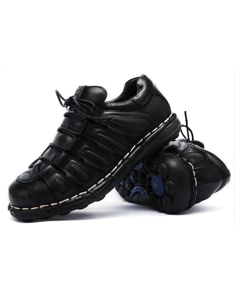 Techwear Punk Style Motorcycle Leather Shoes