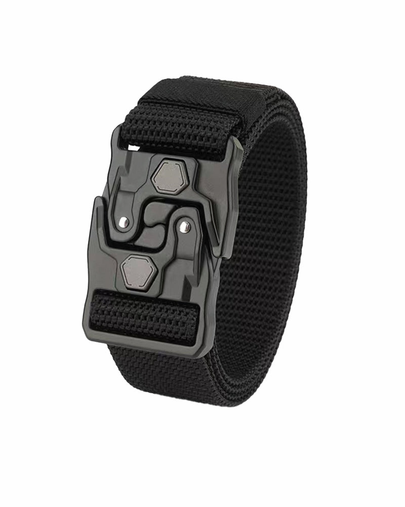 Quick-Release Webbed Tactical Stretch Belt
