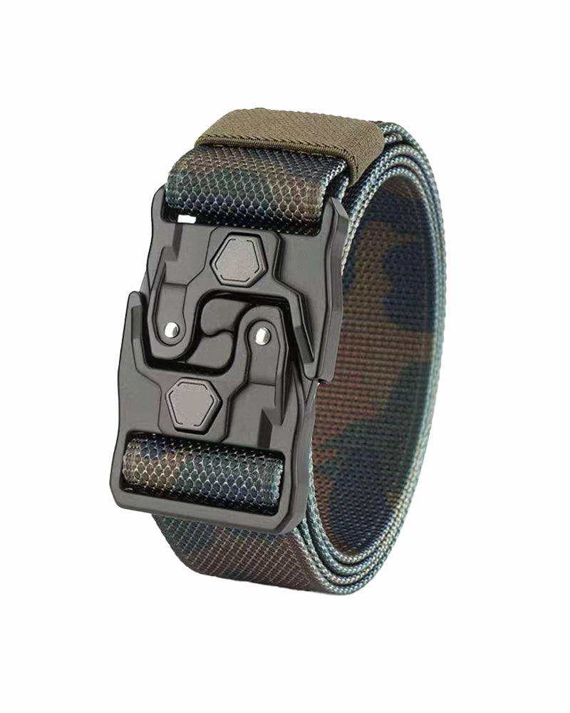 Quick-Release Webbed Tactical Stretch Belt