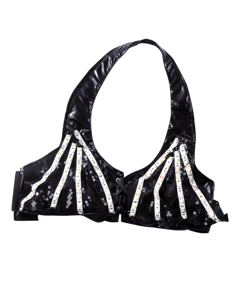 Rave Clothing Led Bar Stage Bikini Set