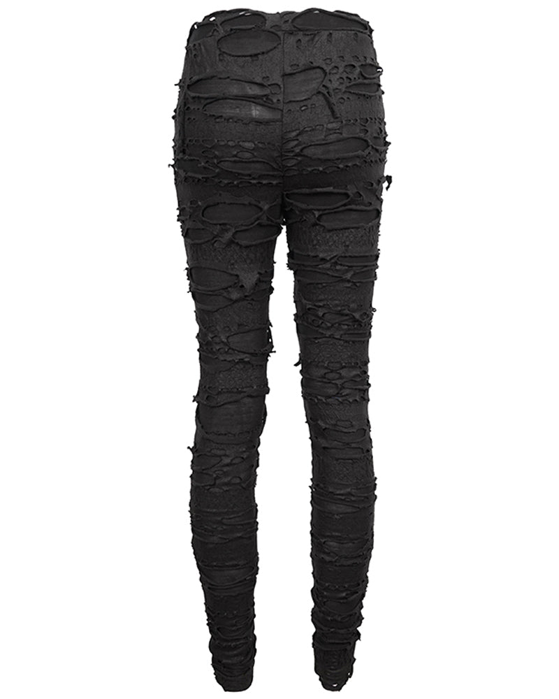 Grunge Destroyed Skinny Women Stretch Punk Pants