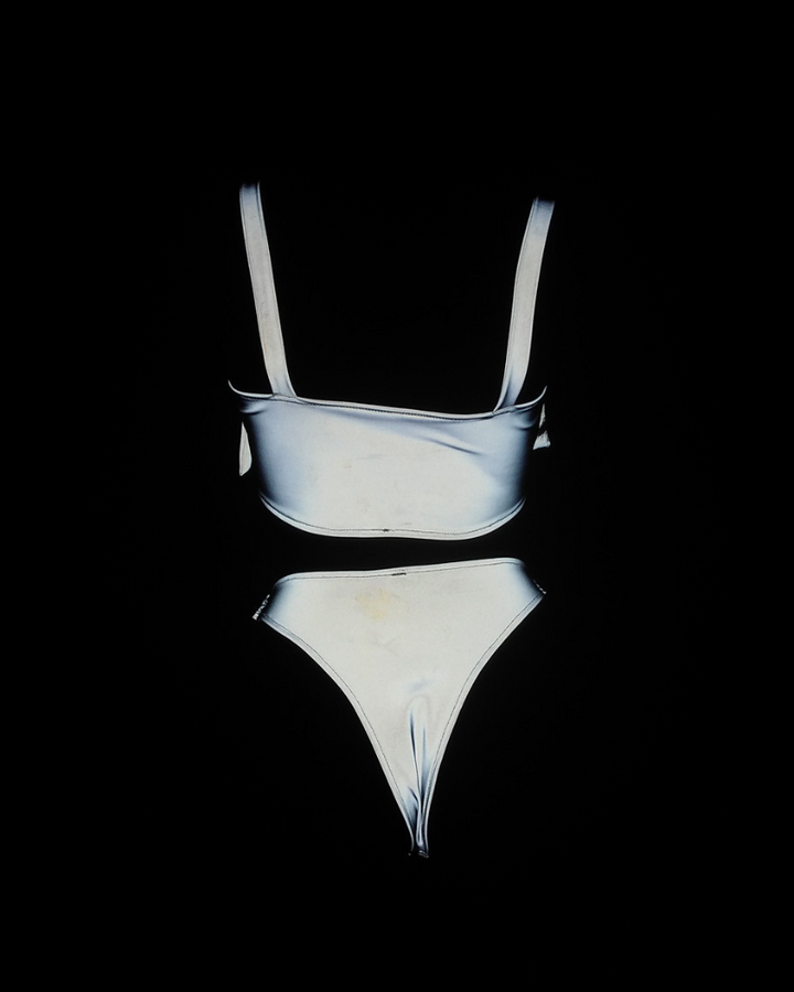 Reflective Rave Clothing Shiny Bikini Set – Techwear Official