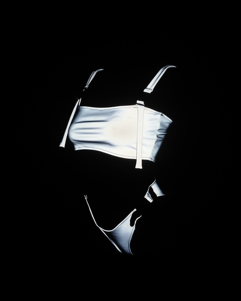 Reflective Rave Clothing Shiny Bikini Set