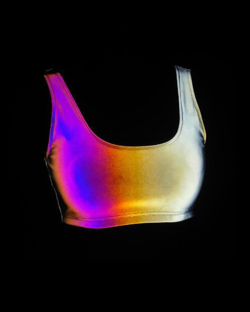 Reflective Rave Clothing Shiny Skirt Tank Two Piece Set – Techwear Official