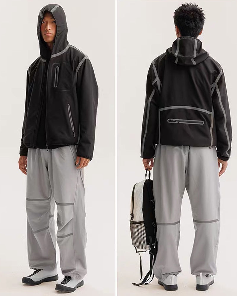 Reflective Water-Resistant Unisex Hiking Jacket
