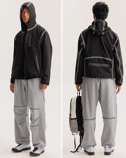 Reflective Water-Resistant Unisex Hiking Jacket
