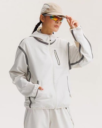 Reflective Water-Resistant Unisex Hiking Jacket