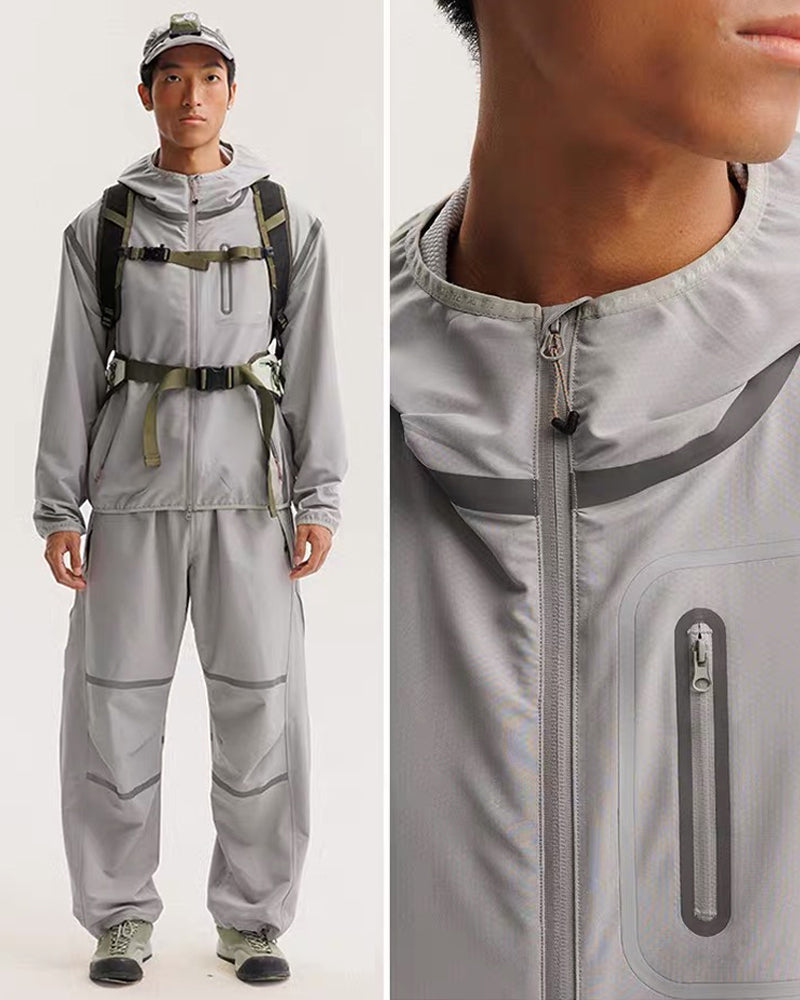 Reflective Water-Resistant Unisex Hiking Jacket
