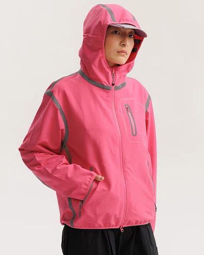 Reflective Water-Resistant Unisex Hiking Jacket