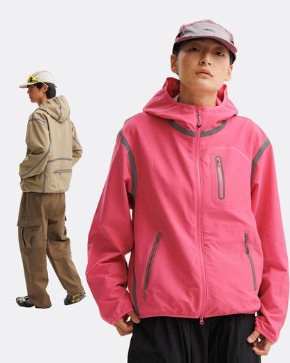 Reflective Water-Resistant Unisex Hiking Jacket