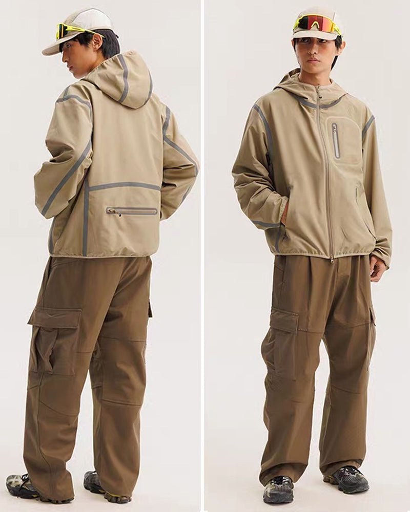 Reflective Water-Resistant Unisex Hiking Jacket