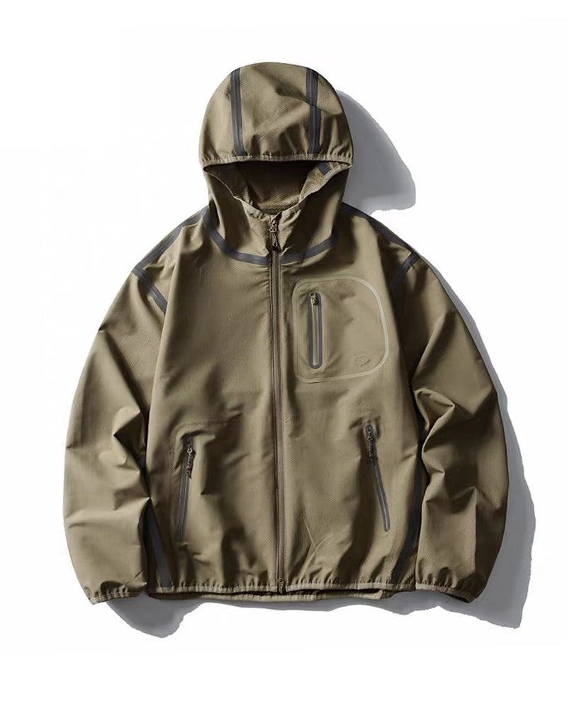 Reflective Water-Resistant Unisex Hiking Jacket