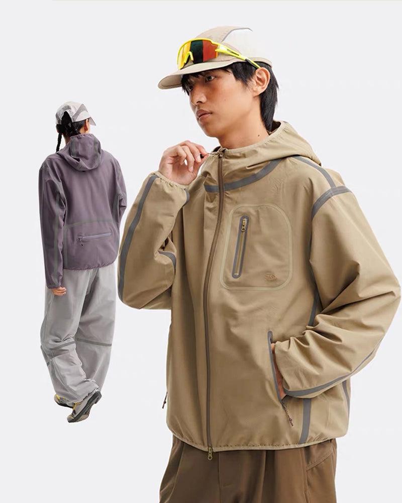 Reflective Water-Resistant Unisex Hiking Jacket