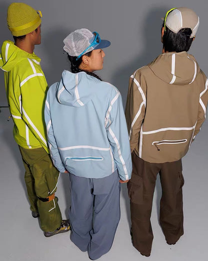 Reflective Water-Resistant Unisex Hiking Jacket
