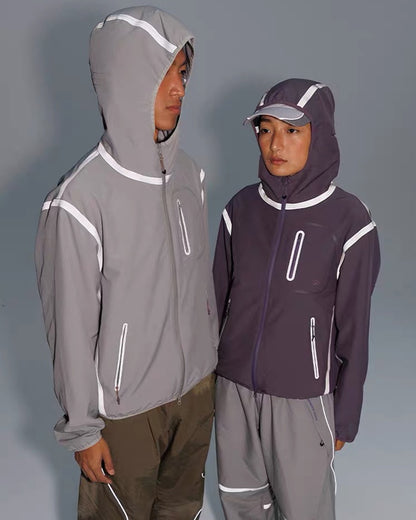 Reflective Water-Resistant Unisex Hiking Jacket