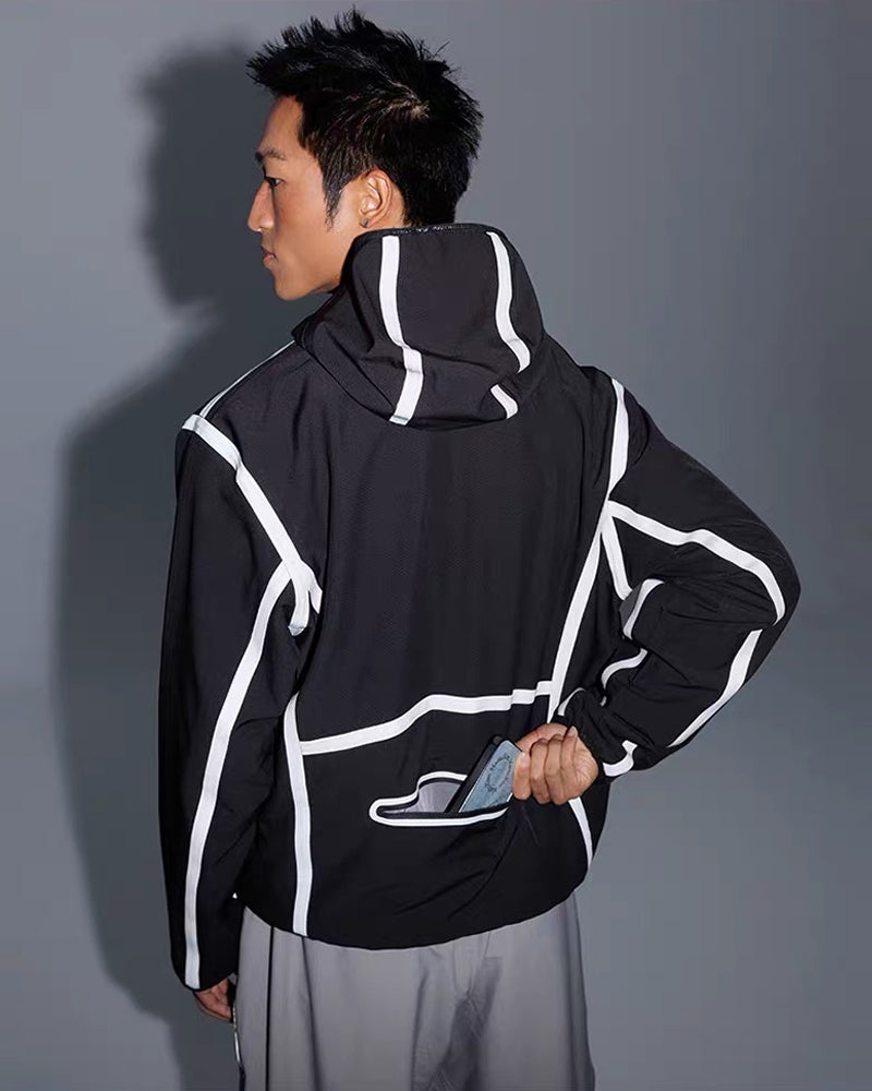 Reflective Water-Resistant Unisex Hiking Jacket