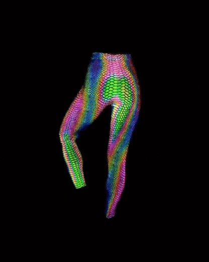 Reflective Rave Clothing Colorful Tank Leggings (Sold Separately)