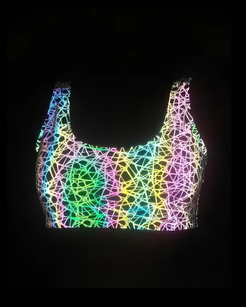 Reflective Rave Clothing Colorful Tank Leggings (Sold Separately)