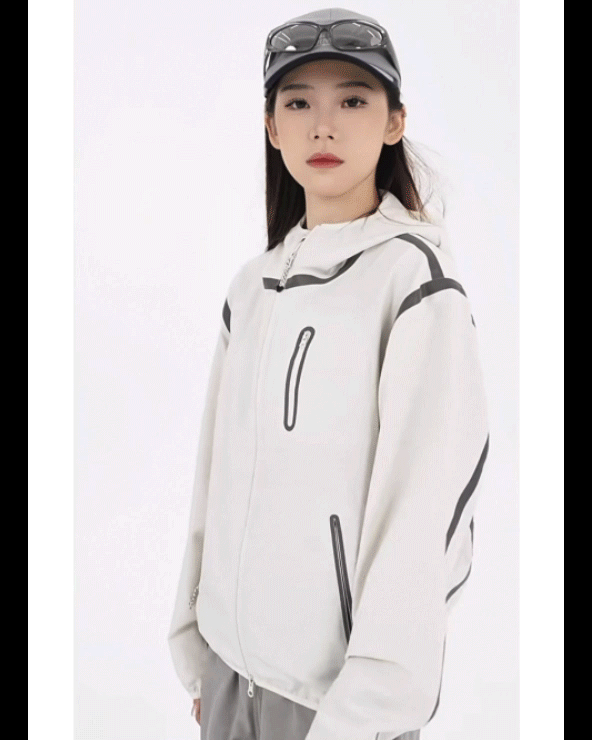Reflective Water-Resistant Unisex Hiking Jacket