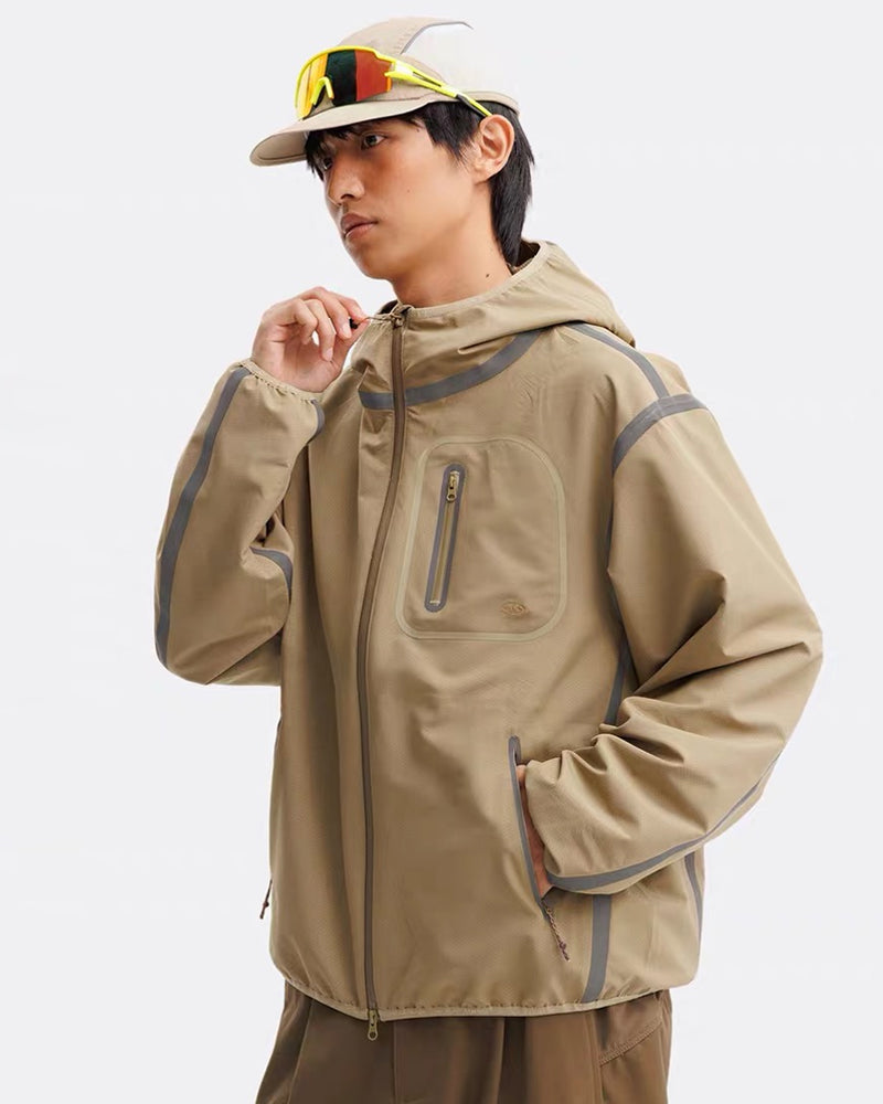 Reflective Water-Resistant Unisex Hiking Jacket