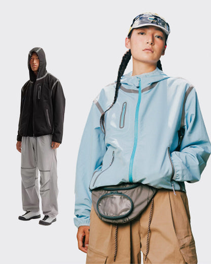 Reflective Water-Resistant Unisex Hiking Jacket