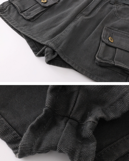 Retro Belt Cargo A Line Skirt