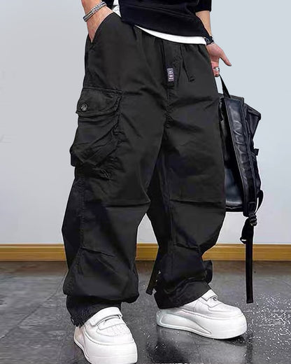 Retro Baggy Streetwear Wide Leg Cargo Pants