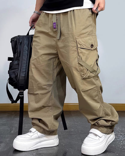 Retro Baggy Streetwear Wide Leg Cargo Pants