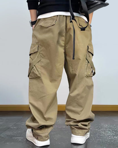 Retro Baggy Streetwear Wide Leg Cargo Pants