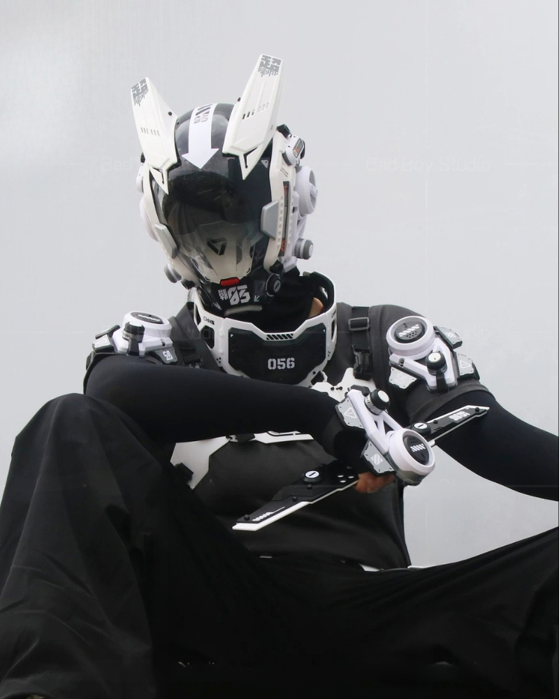 Sci-Fi Mechanical Cosplay Cyberpunk Helmet Mask