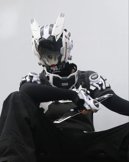 Sci-Fi Mechanical Cosplay Cyberpunk Helmet Mask