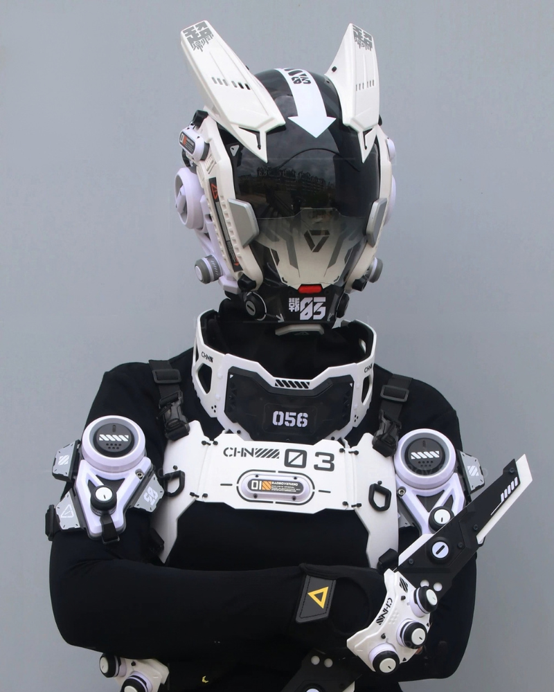 Sci-Fi Mechanical Cosplay Cyberpunk Helmet Mask