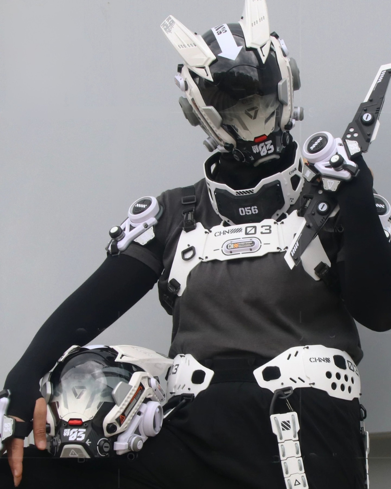 Sci-Fi Mechanical Cosplay Cyberpunk Helmet Mask