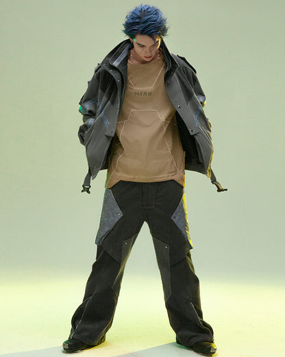 XIPHEVIL Cyberpunk Outfits Shadow Patrol Corduroy Jacket