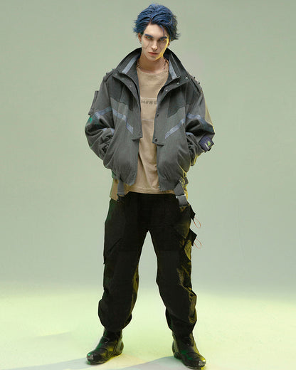 XIPHEVIL Cyberpunk Outfits Shadow Patrol Corduroy Jacket